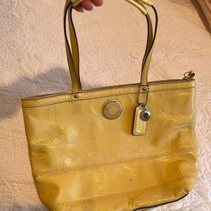 Yellow Coach tote